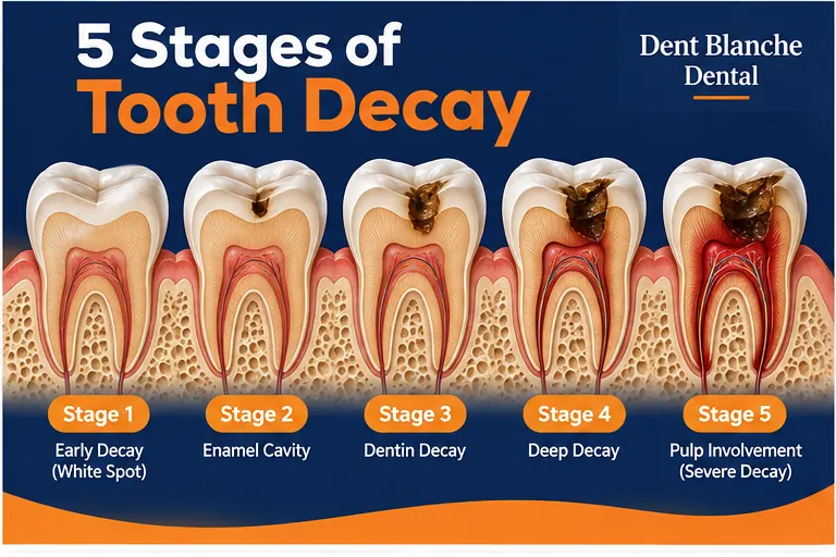 Stages of Tooth Decay With Pictures: A Complete Guide Stages of Tooth Decay With Pictures: A Complete Guide